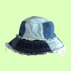 Jaded London Patchwork Denim Hat
